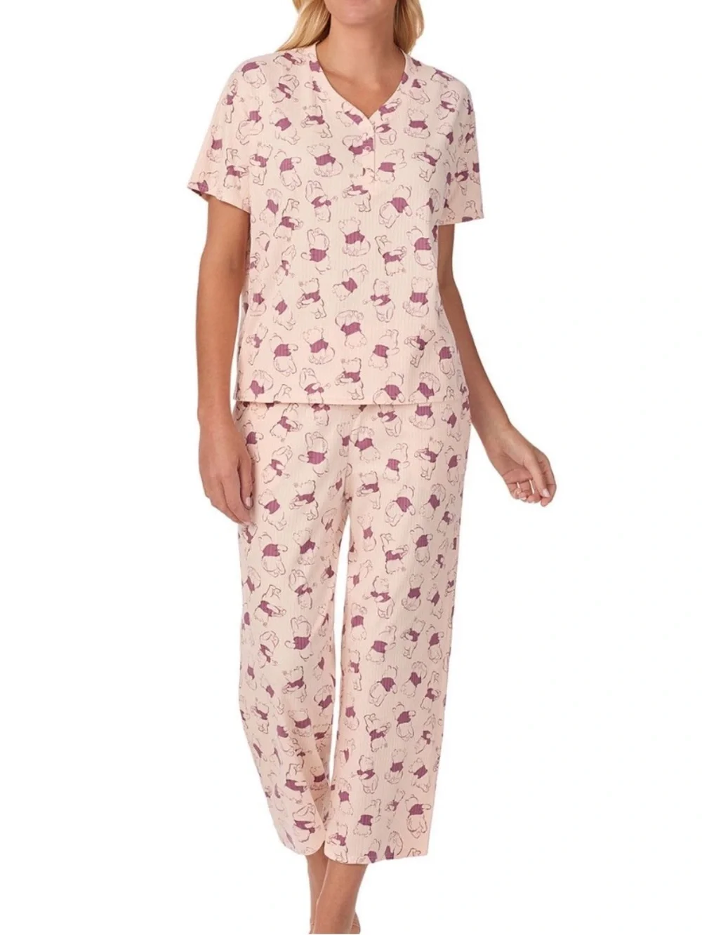Disney Winnie the Pooh 2PC Pajama Set Pink XXL 20–22 NWT 🐻🍯